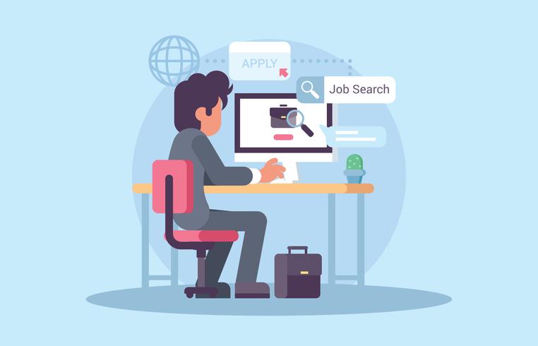 young-man-searching-for-jobs-vector young-man-searching-for-jobs-vector